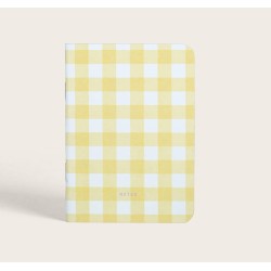 Carnet de poche Vichy Jaune