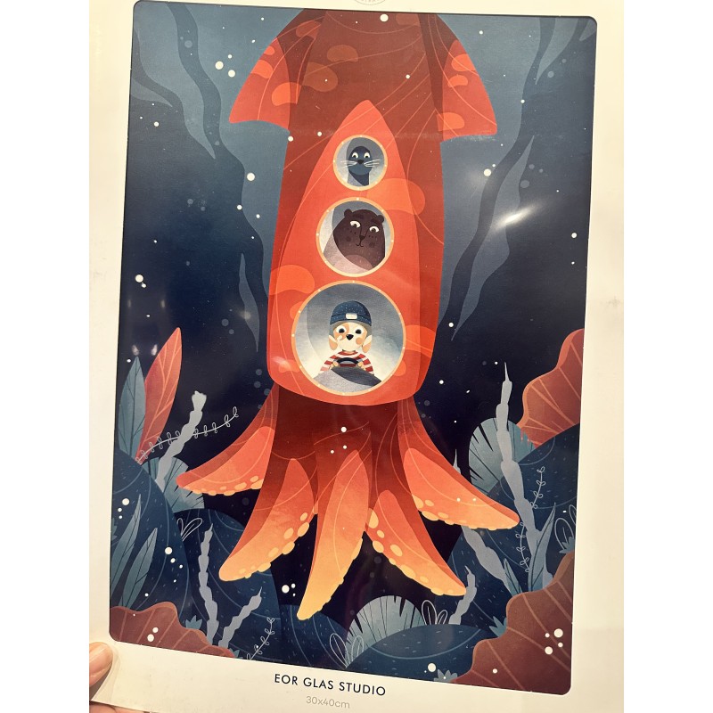 Affiche « Le Sous Marin Pieuvre »