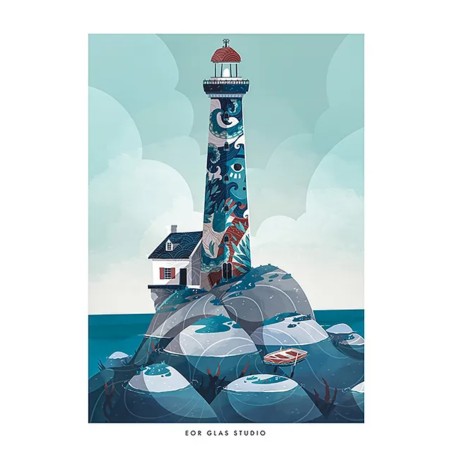 Affiche « Phare tatoué »