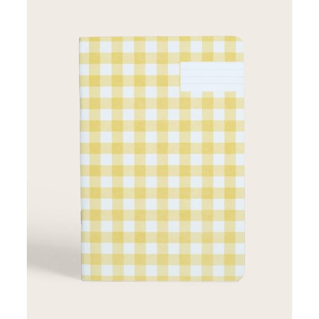 Carnet Vichy Jaune