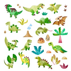 Pochoirs Dinosaures