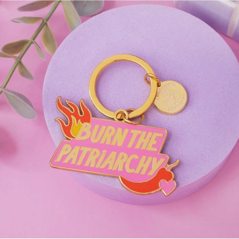 Porte Clé Burn The Patriarchy
